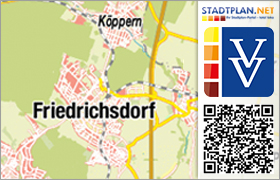 Stadtplan Friedrichsdorf, Hochtaunuskreis, Hessen, Deutschland - stadtplan.net